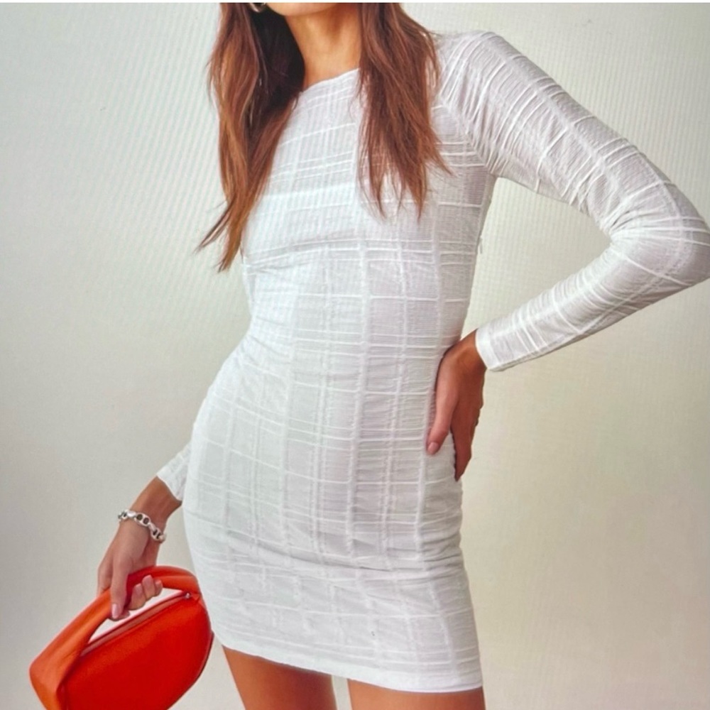 Reformation Textured Mini Dress